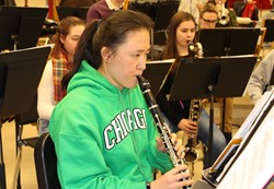 Student Playing Clarinet