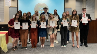 25 students inducted into Spanish Honor Society