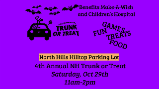 4th annual north hills trunk or treat