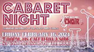 North Hills Choirs' Cabaret Night set for February 16