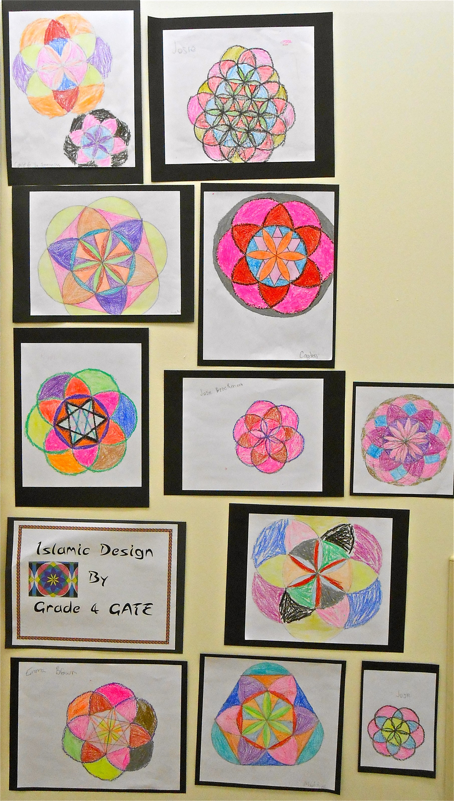 Examples of geometric "Islamic" art