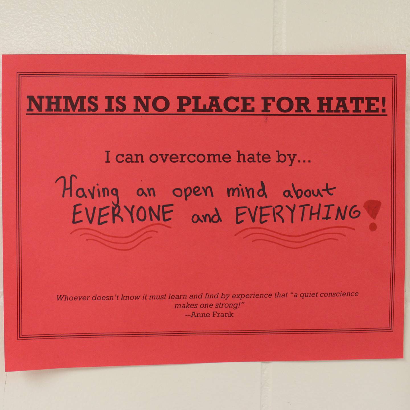 No Place for Hate Sign