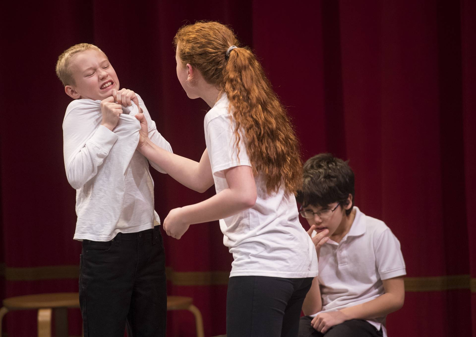 Students Acting in Shakespeare Contest 