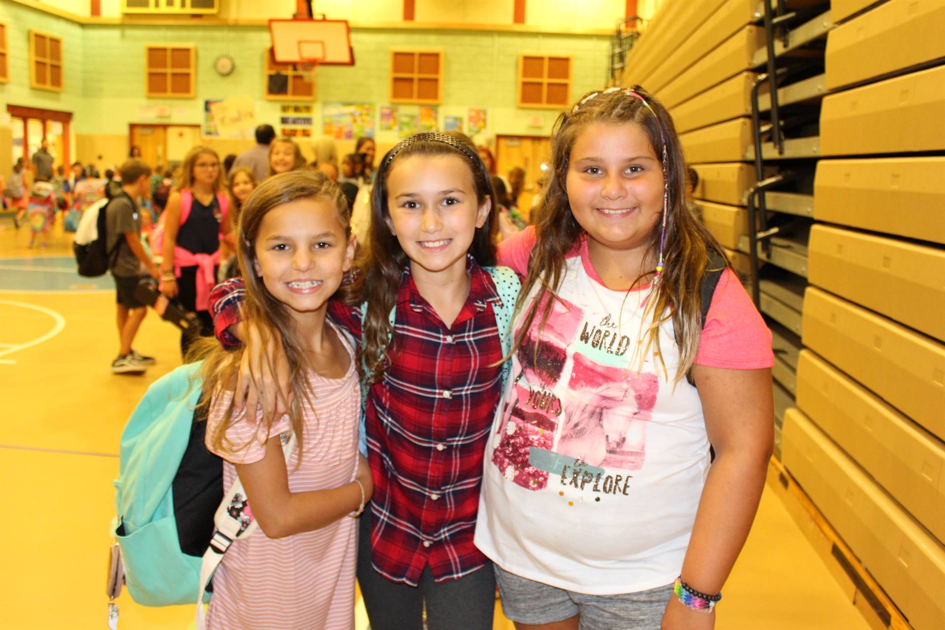 Students During First Day at Highcliff Elementary