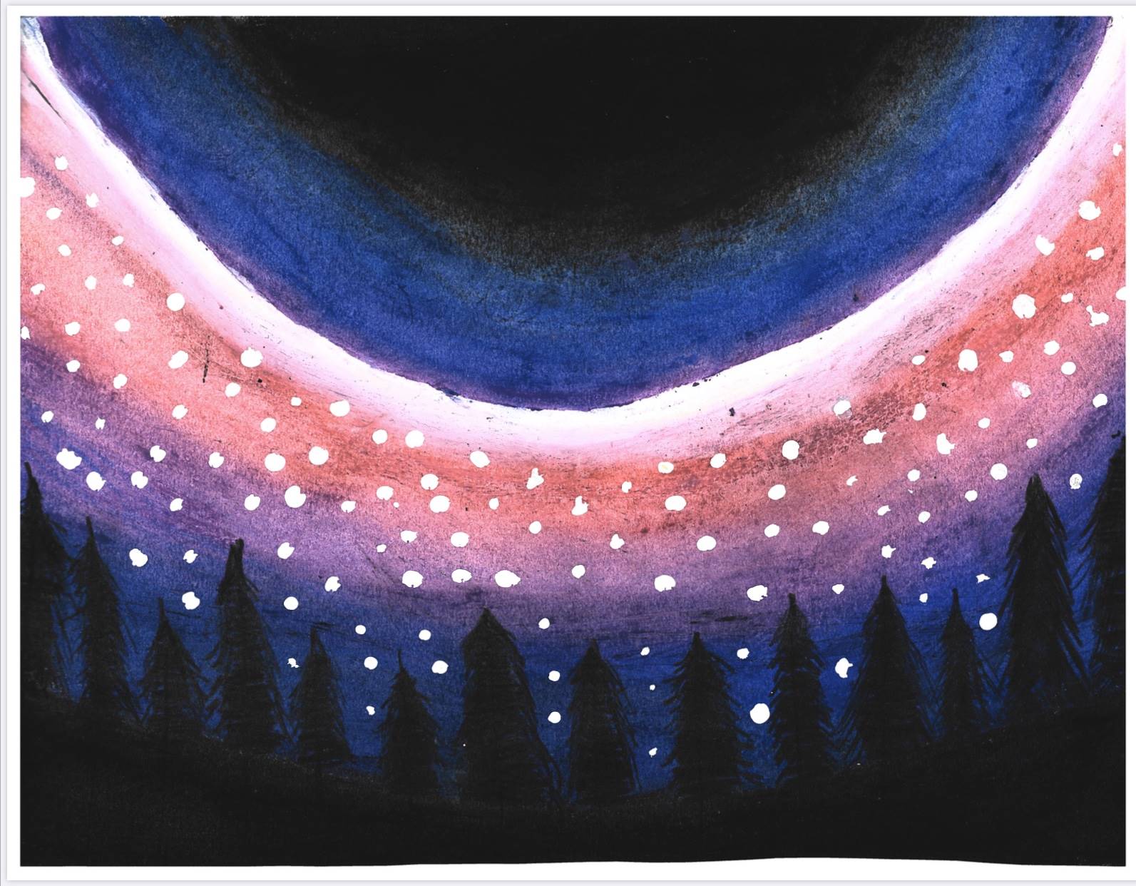 Night sky Holiday Card Art Contest entry
