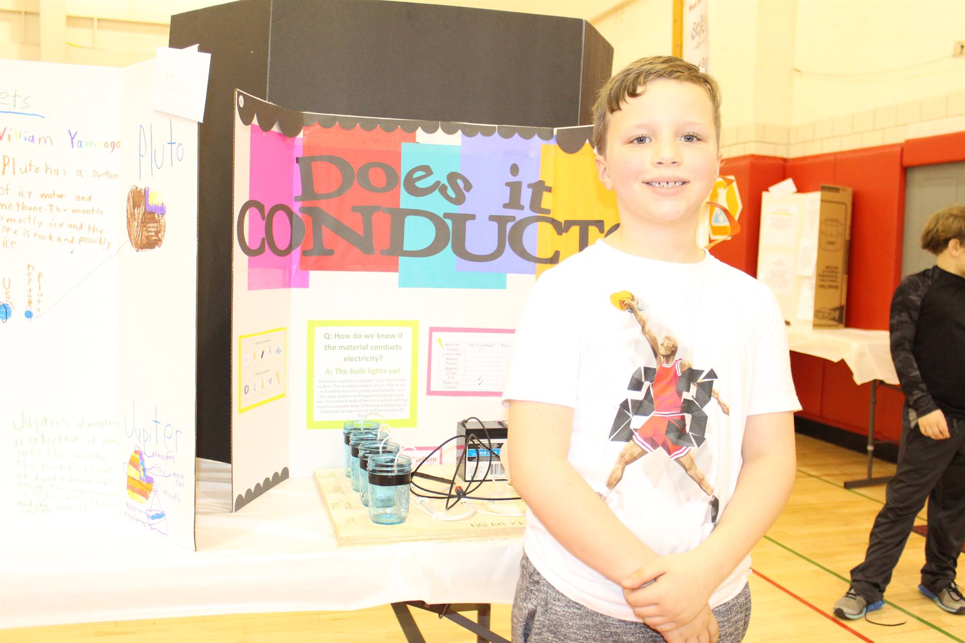 Science Fair Entry with Student