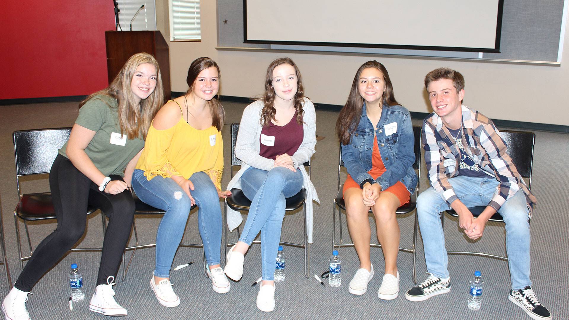 North Hills High School students participated in a Safe2Say roundtable discussion with Attorney Gene