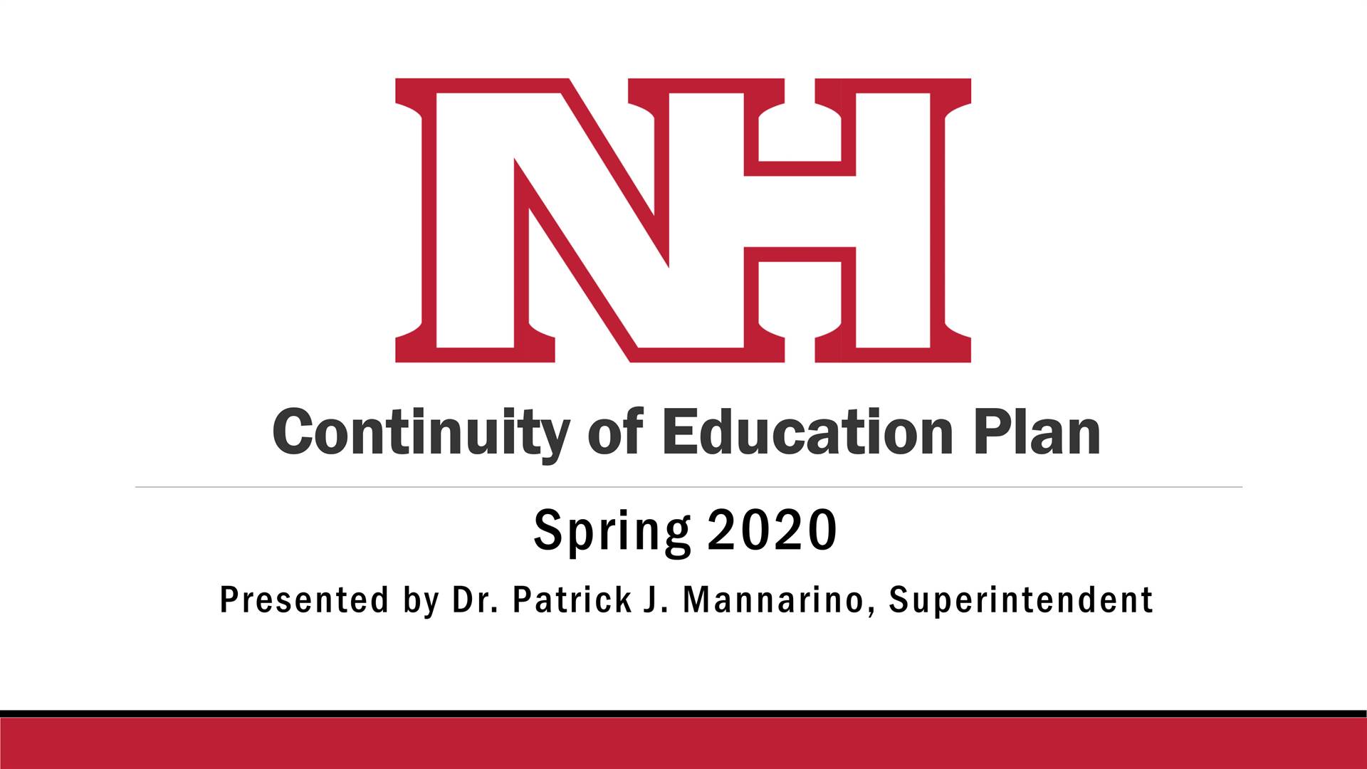 Continuity of Education Plan