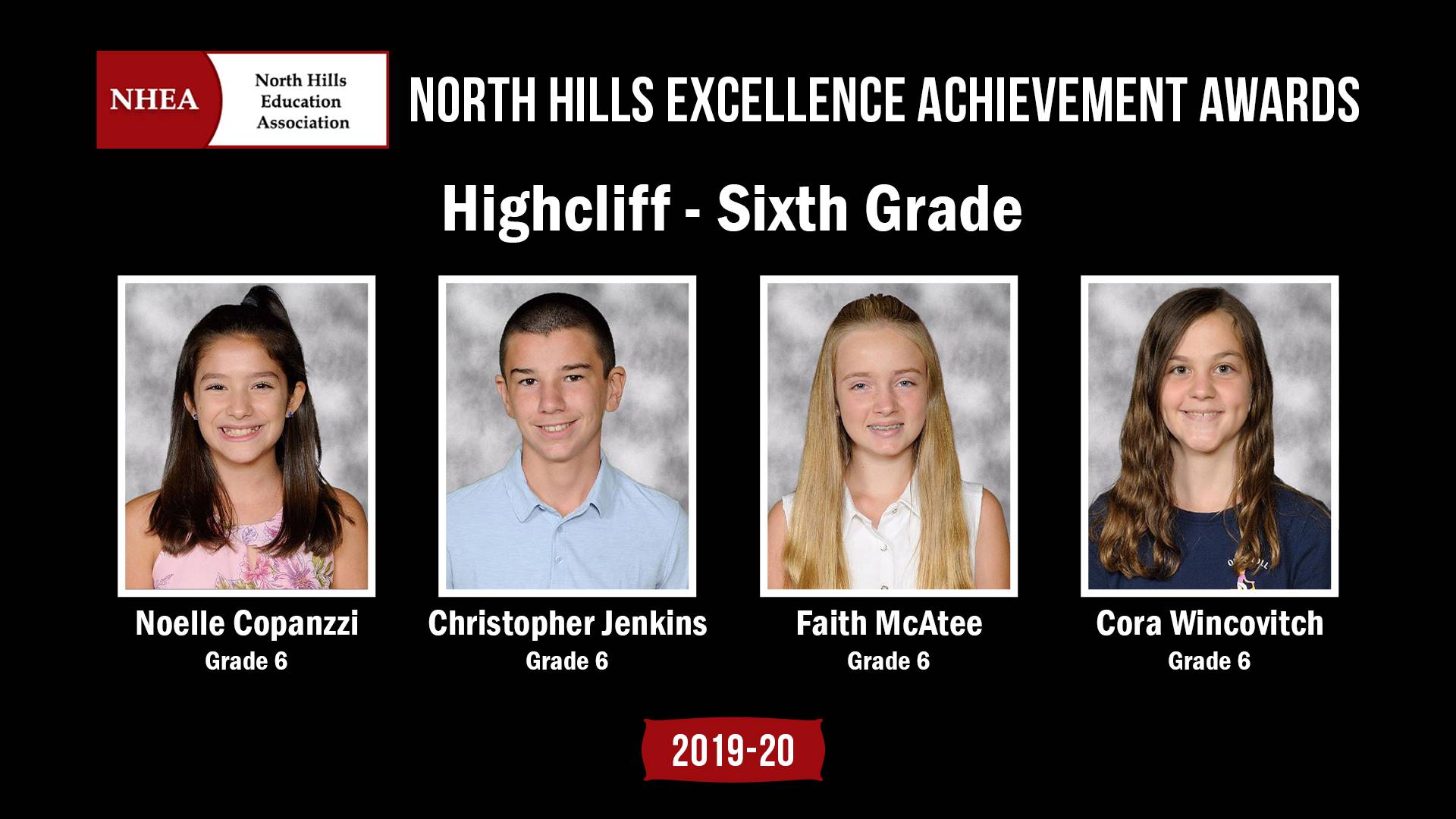 2019-20 NHEA Excellence Achievement Award winners