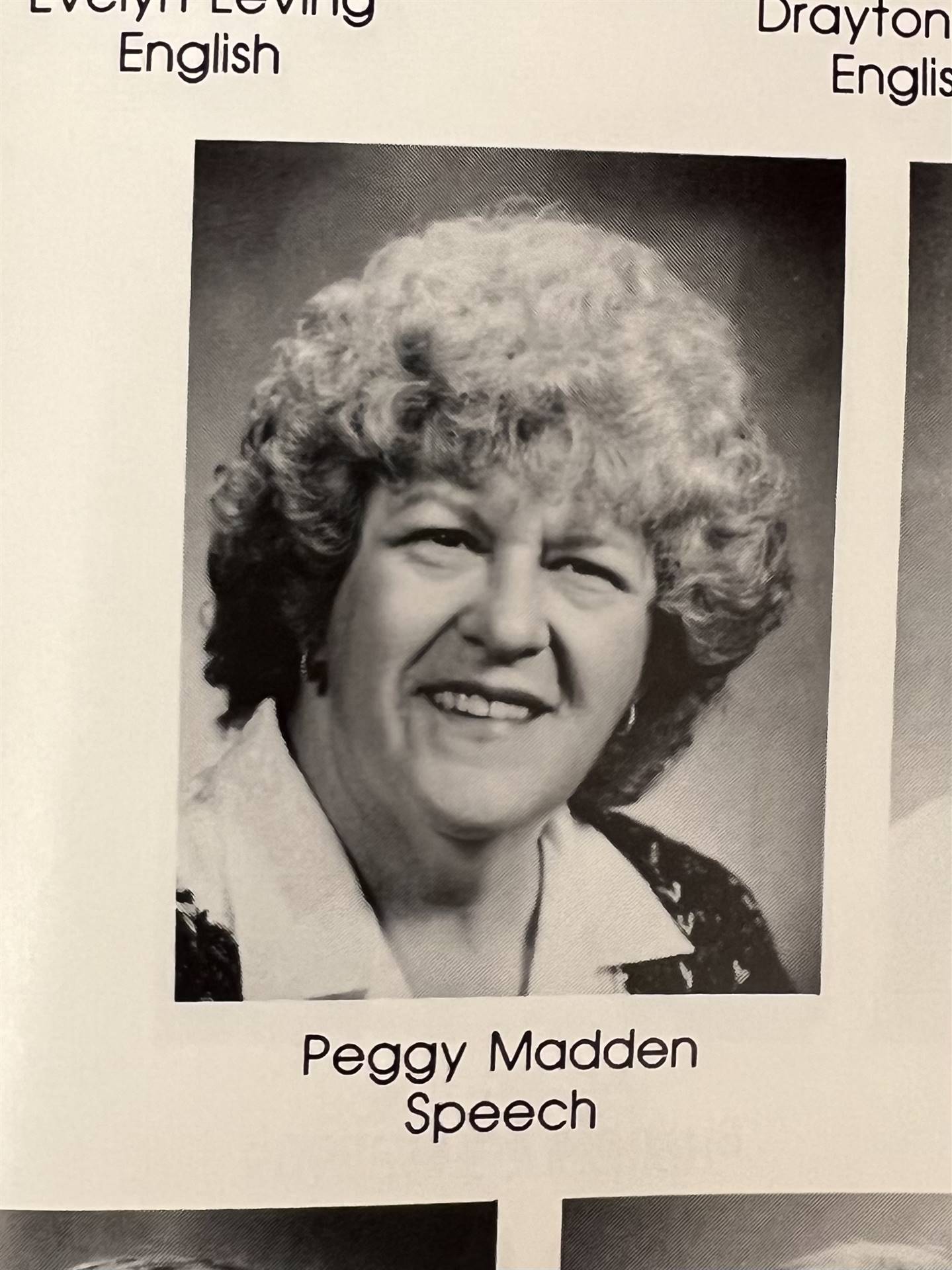 Peggy Ann Madden Yearbook