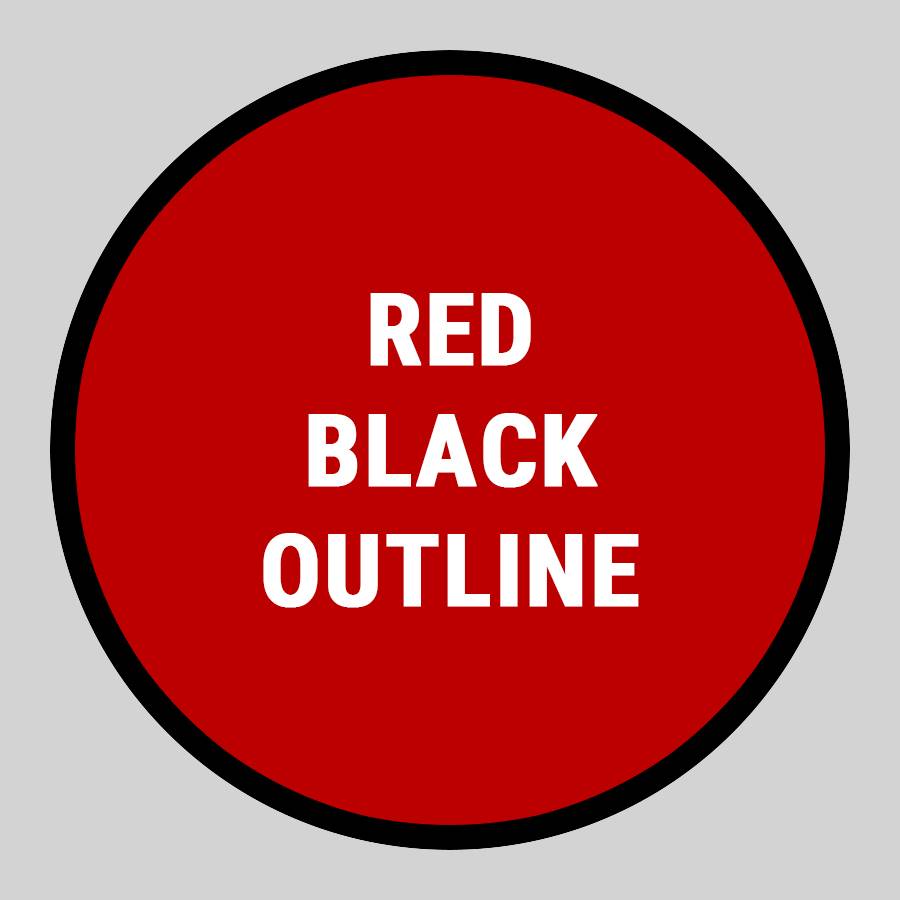 Red Black Outline